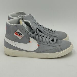 NIKE BLAZER MID REBEL "Wolf Grey" Zipper - BQ4022-006 - Size 10.5 - Worn 3 times
